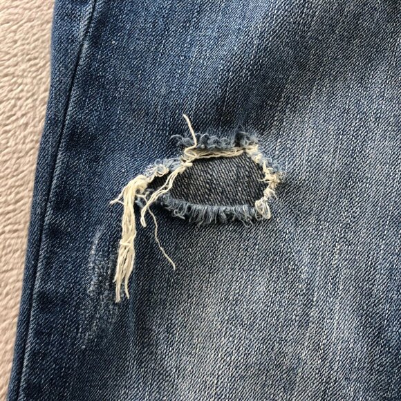TJC Womens Jeans Size 8 Blue Denim Distressed Bootcut Leg Casual Retro Classic - Picture 11 of 16